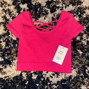 Women's Pink Crop Top